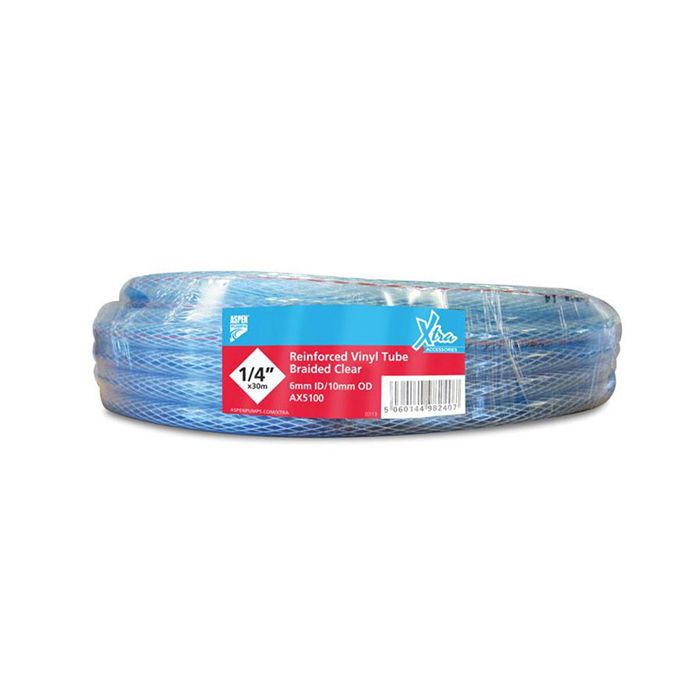 Aspen Xtra condensslang PVC transparant versterkt 1/4" - rol van 30 meter