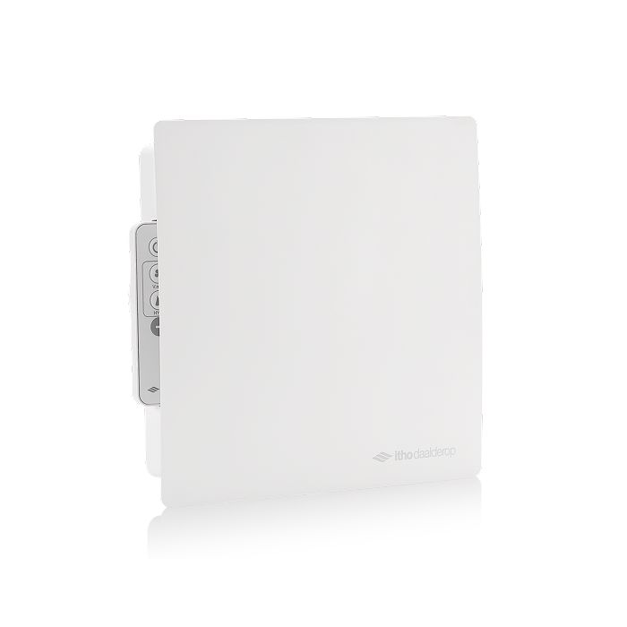 Vooraanzicht van de Itho Daalderop BTV-ssst Supreme badkamerventilator