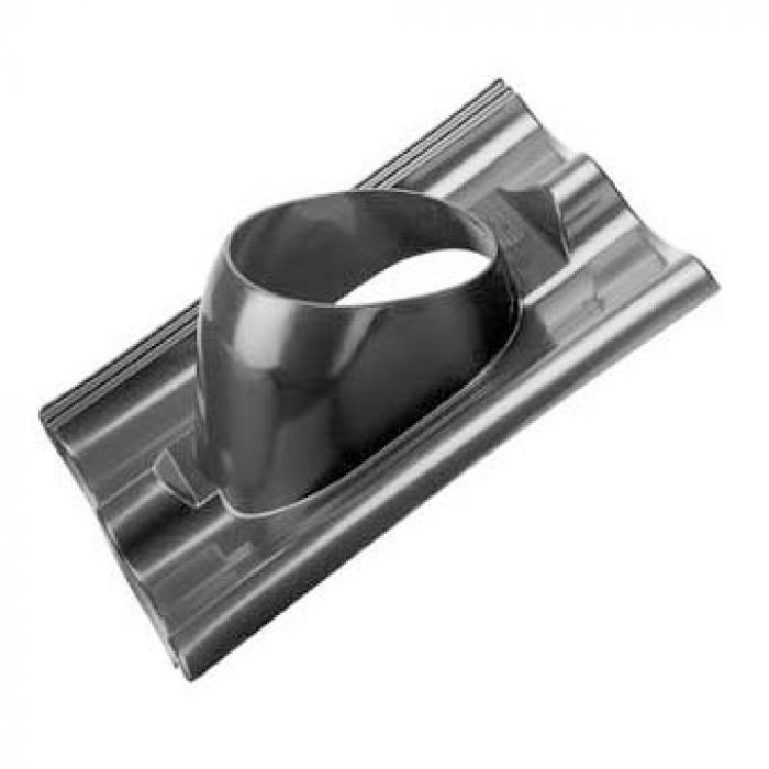 Burgerhout doorvoerpan 1-pans F verstelbaar - 150mm - zwart kunststof