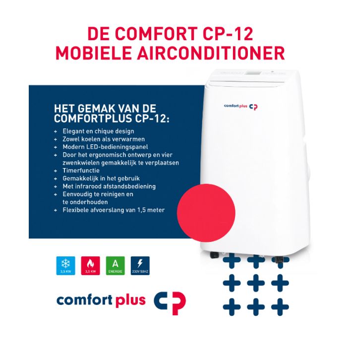 Comfortplus CP-12 mobiele airco 12.000BTU 3,5kW