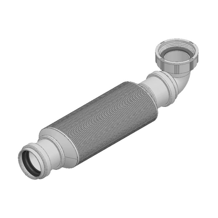 Duco sifon plat grijs