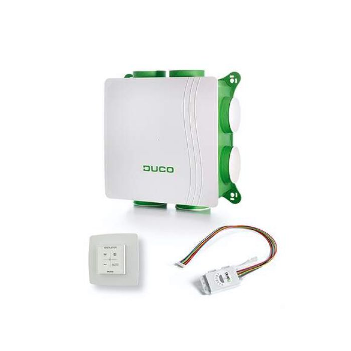 Duco DucoBox Silent RH all-in-one randaarde met afstandsbediening en vochtsensor