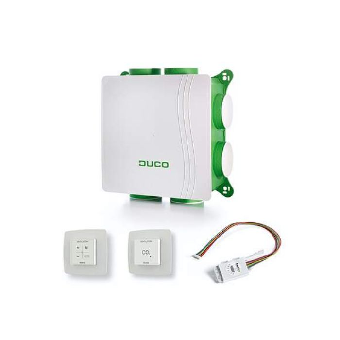 Duco DucoBox Silent alles-in-1 ventilatiebox randaarde met CO2 senser en vochtsensor