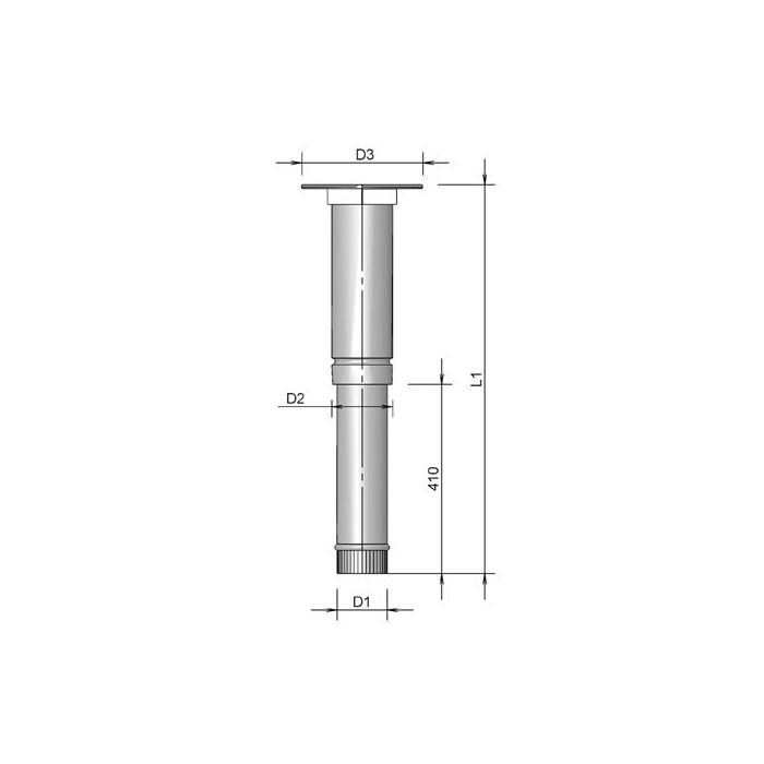 Burgerhout Beluchting Dakdoorvoer Constr 300 Zwart
