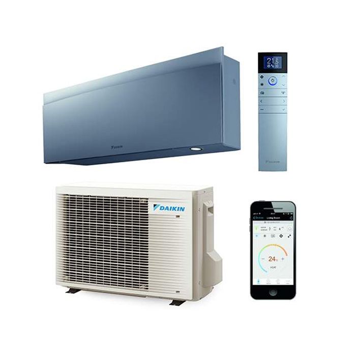 Totaalpakket van de Daikin Emura split unit airco 2,0kW zilver