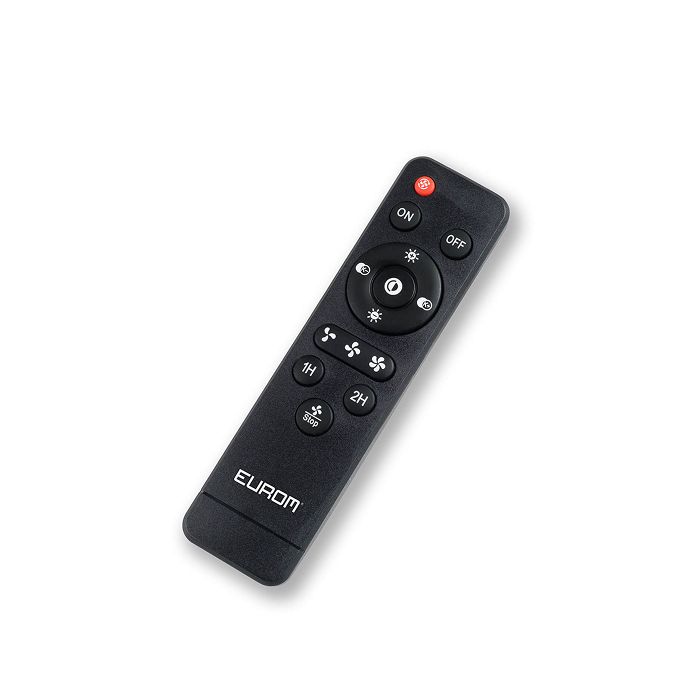 Eurom plafond ventilator LRC - zwart - ingebouwde lamp