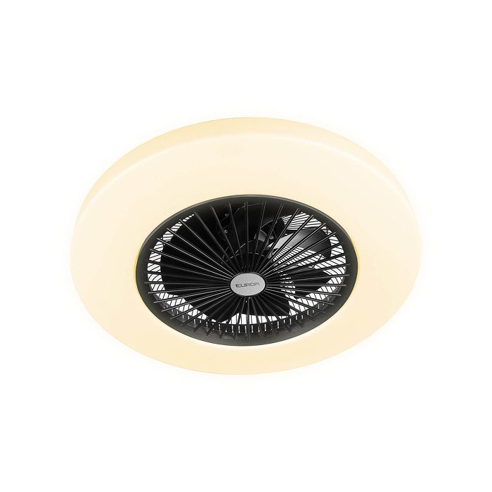 Eurom plafond ventilator LRC - zwart - ingebouwde lamp