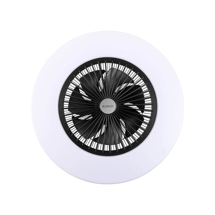 Eurom plafond ventilator LRC - zwart - ingebouwde lamp