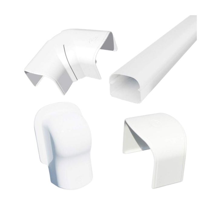 Airco leidinggootpakket - wit