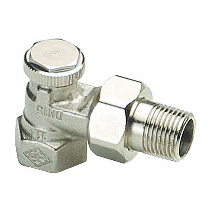 Heimeier Regutec voetventiel - 1/2'' haaks