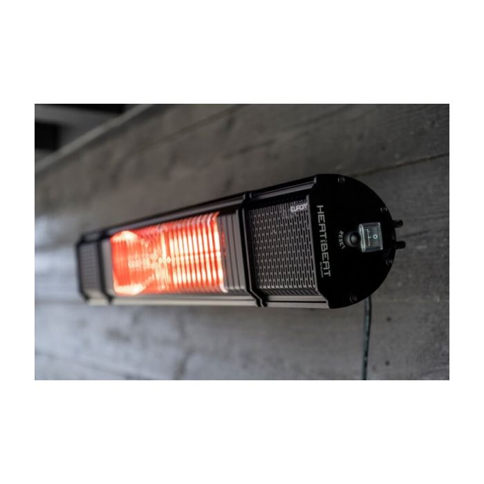 Eurom Heat and Beat Zwart terrasverwarmer - 2000W