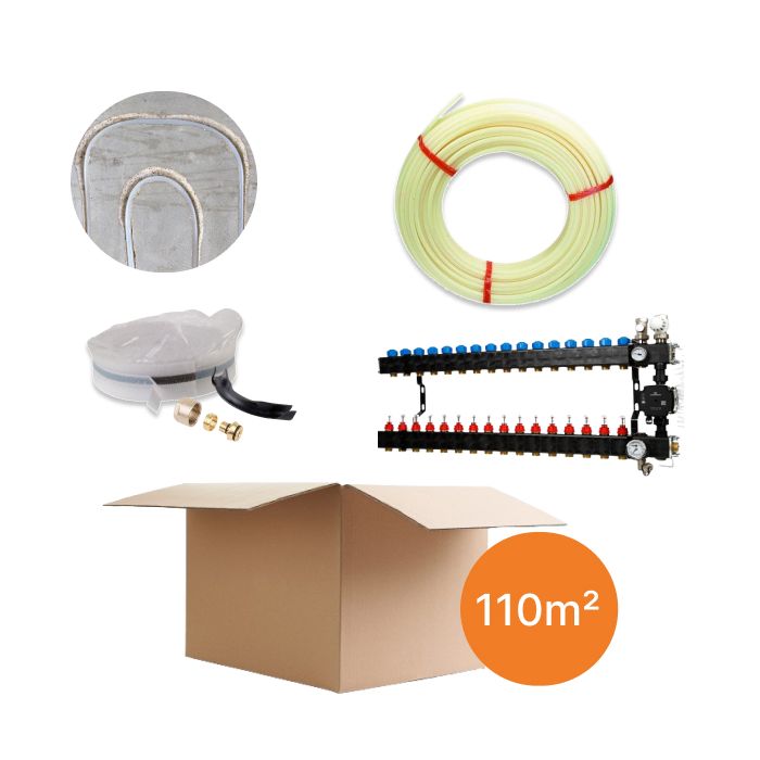 Inhoud vloerverwarmingspakket