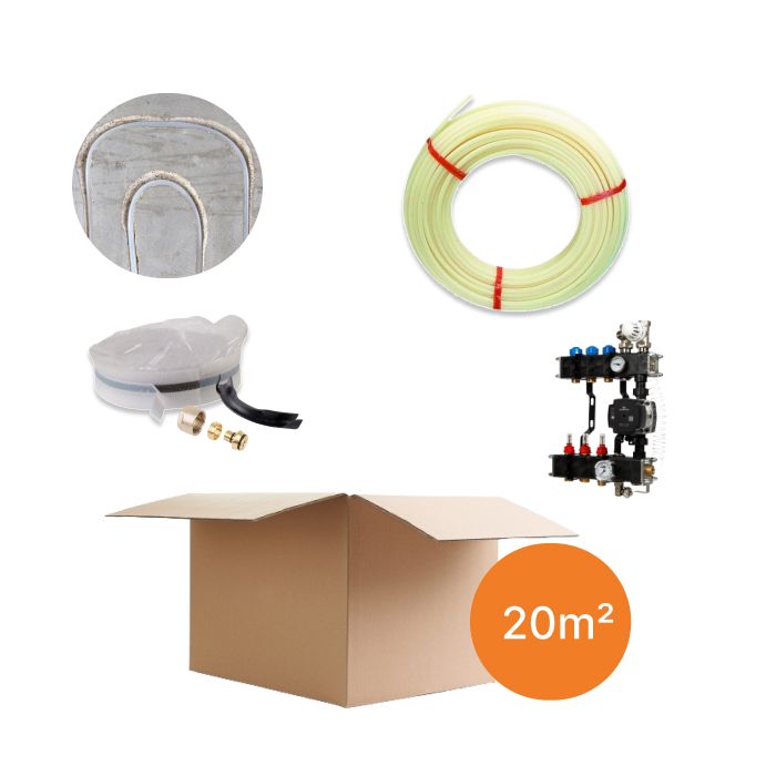 Inhoud vloerverwarmingspakket