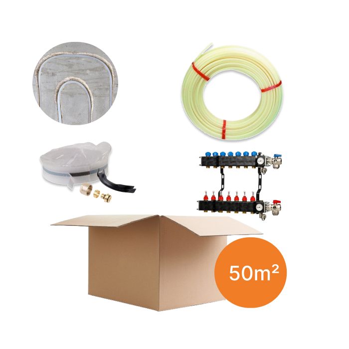 Inhoud vloerverwarmingspakket