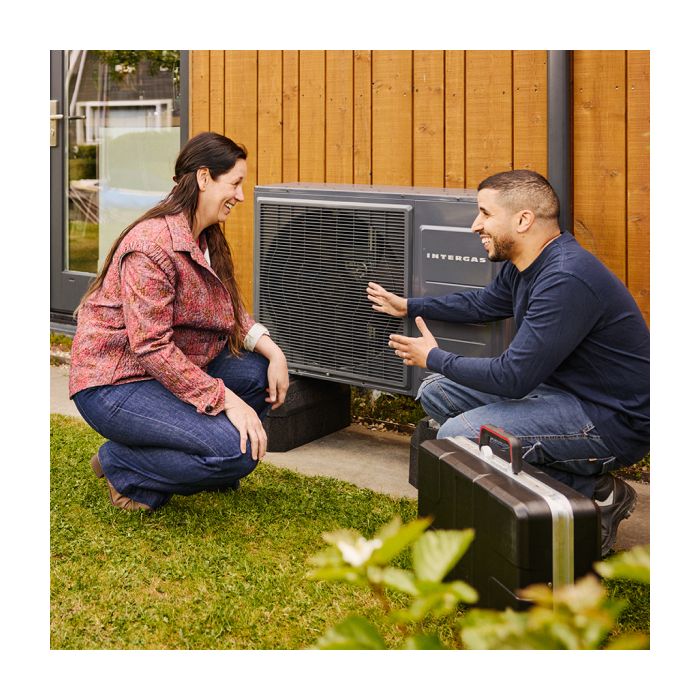 Intergas Xtend Eco buitenunit situatiefoto