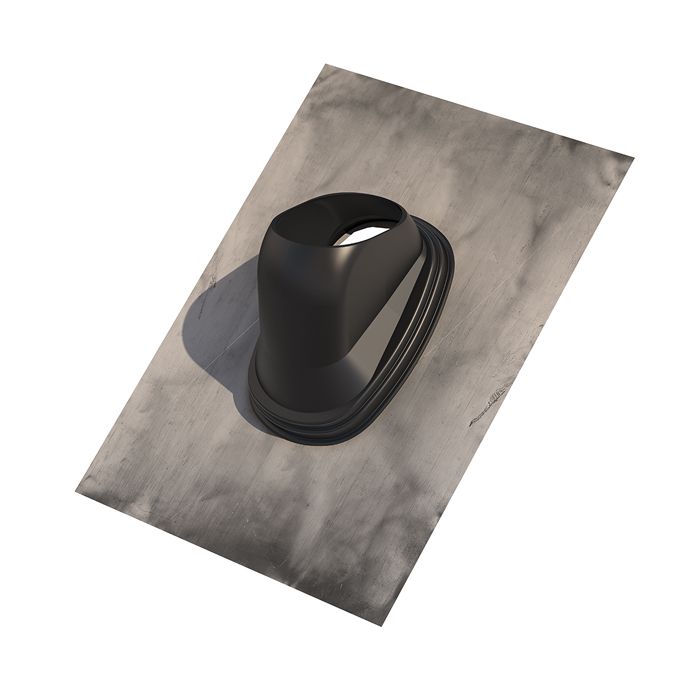 Ubbink dakdoorvoerpan lood universeel Ø131mm 25-45° - grijs