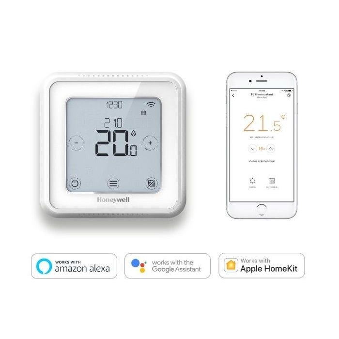 Honeywell Home Lyric T6 WiFi thermostaat bedraad wit