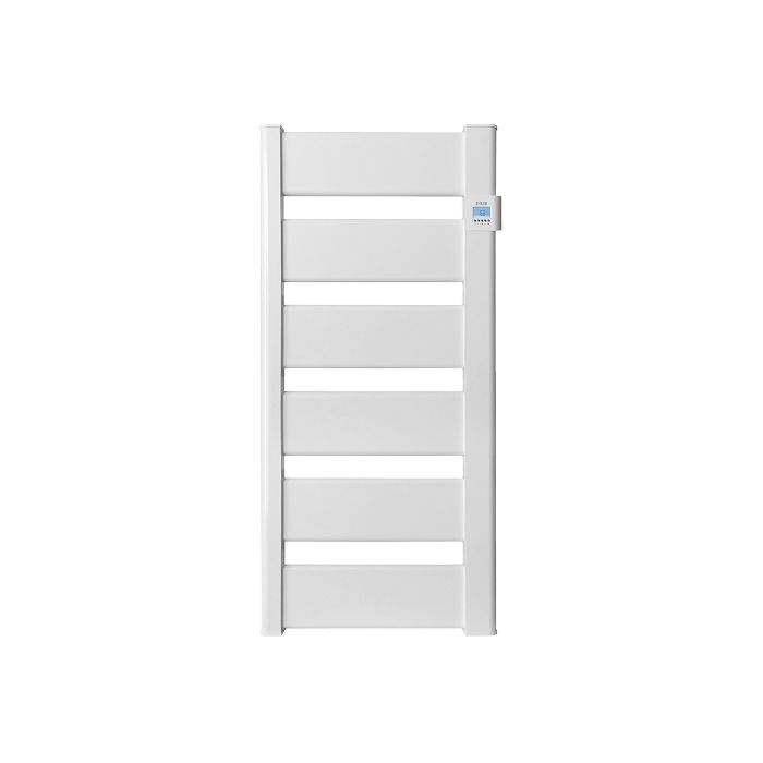Vooraanzicht van de Masterwatt Vera White badkamerradiator - 750W - H1085 L531