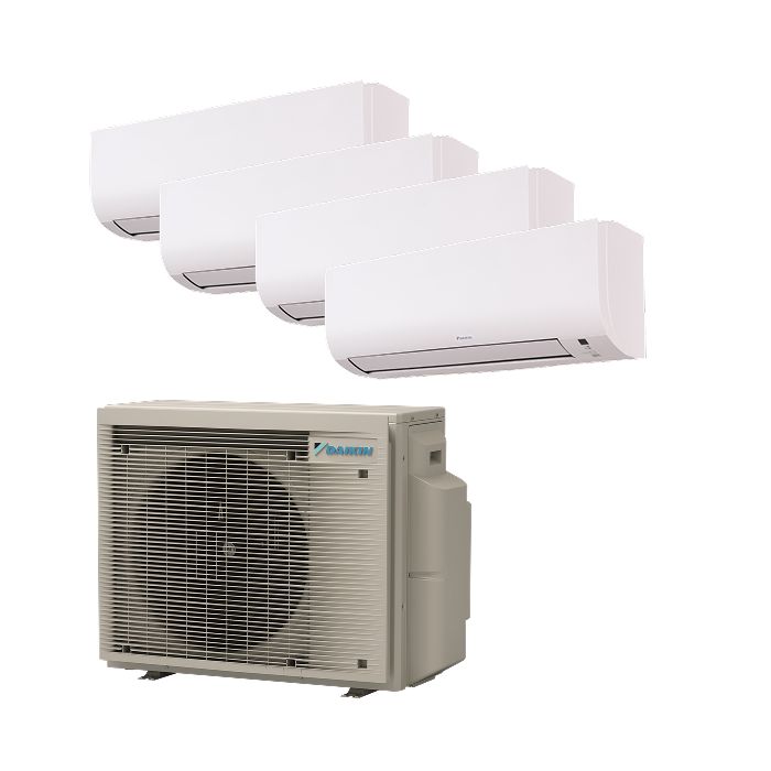 Daikin multi-split airco 8,0kW R32 met 4x Daikin Comfora 2kW binnendeel