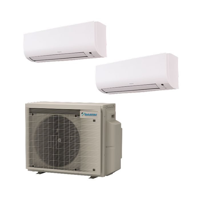 Daikin multi-split airco 5,0kW R32 met 2x Daikin Comfora 2,5kW binnenunit