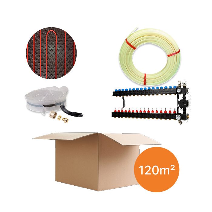 Inhoud vloerverwarmingspakket