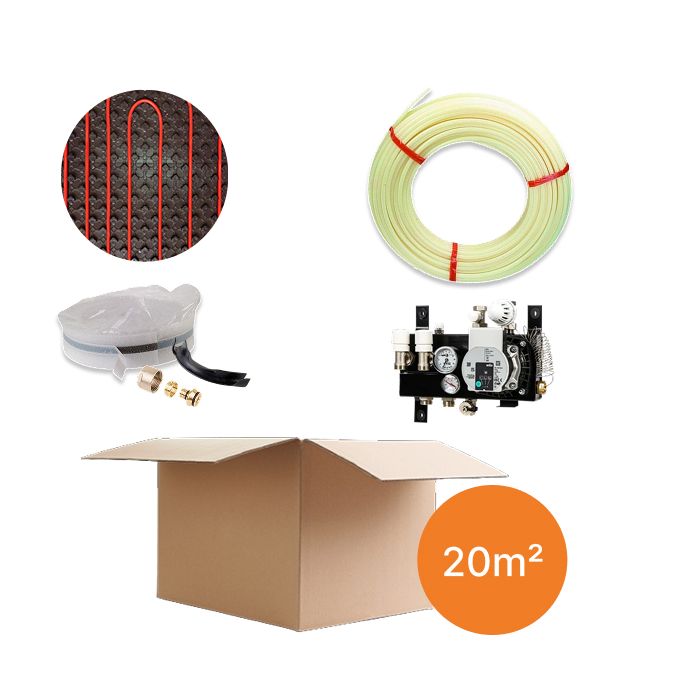 Inhoud vloerverwarmingspakket