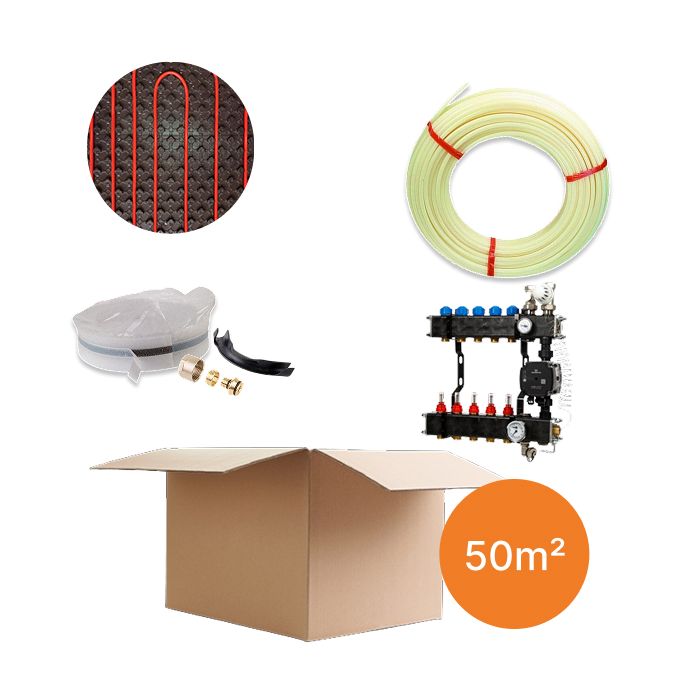 Inhoud vloerverwarmingspakket