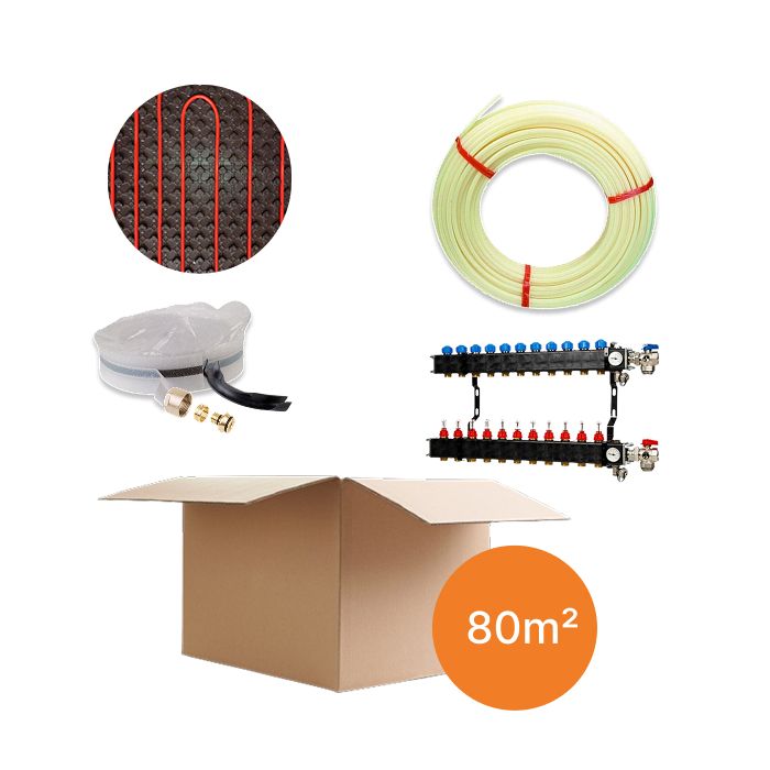 Inhoud vloerverwarmingspakket