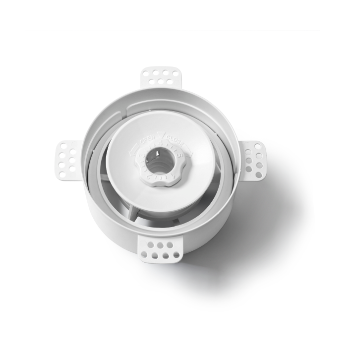 NoShow ventilatieventiel ø125 mm - wit