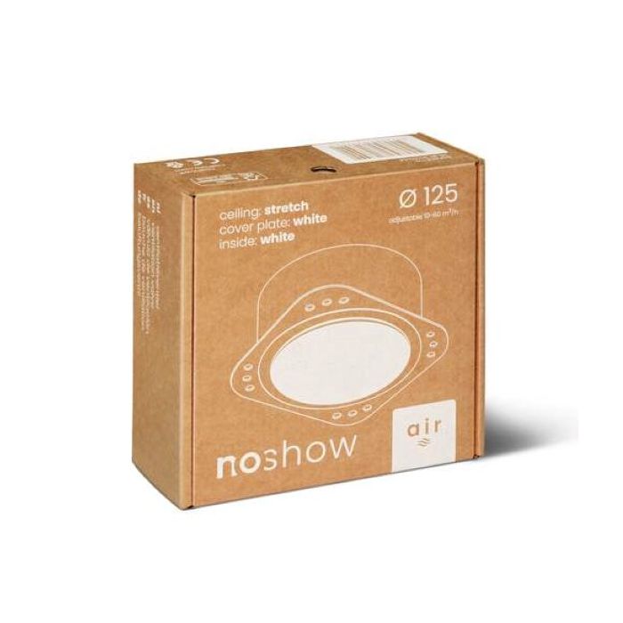 NoShow ventilatieventiel 2.0 - 125 mm - wit - stretch voor spanplafonds