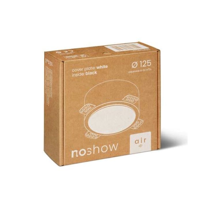 NoShow ventilatieventiel 2.0 - 125 mm - zwart