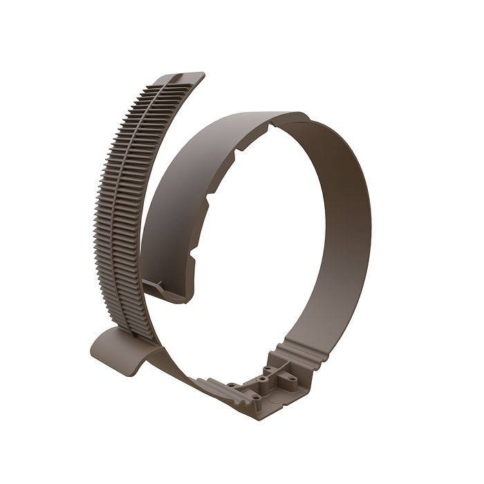 Ubbink Aerfoam beugel - 160-180-200mm - grijs