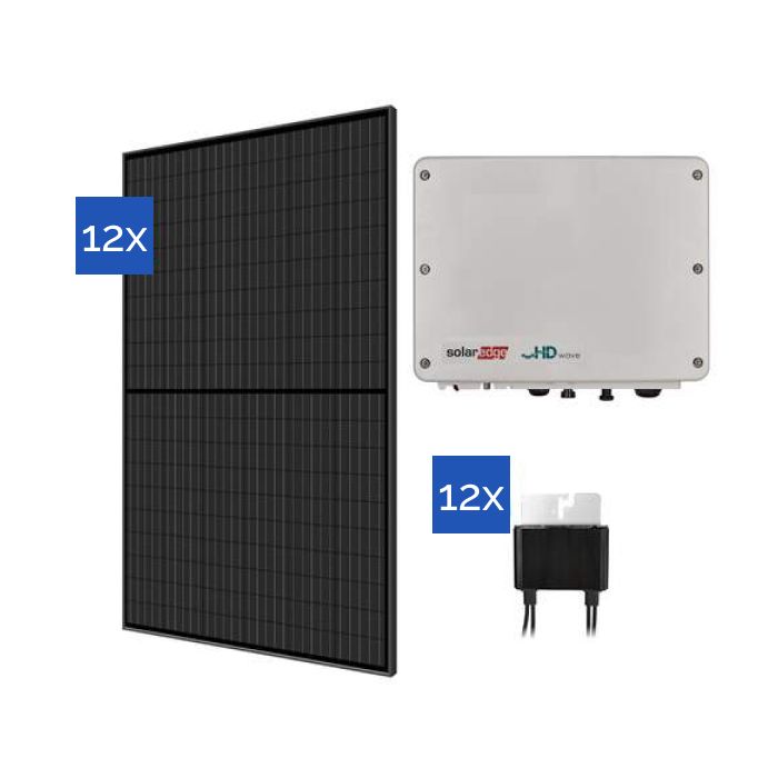 PV-pakket 5280 Wp - 12 panelen  - 12 optimizers - 1-fase omvormer