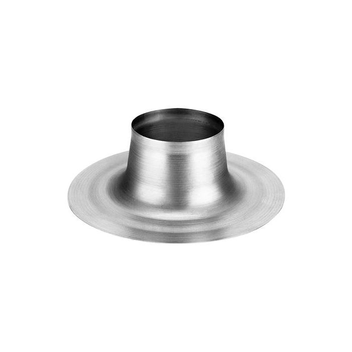 Burgerhout aluminium plakplaat voor rookgasdoorvoer 200 mm