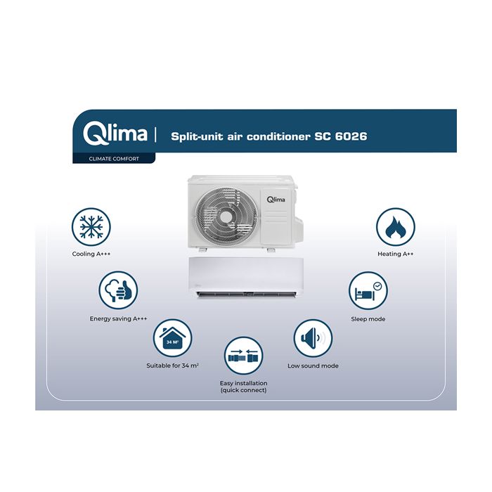 Qlima SC6026 split airco 2,6kW