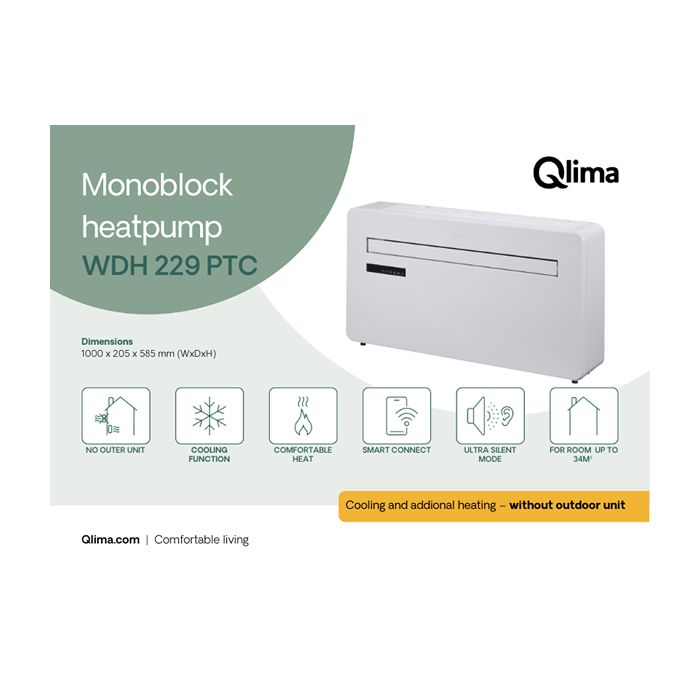 Qlima WDH 229 monoblock airco 2,9kW