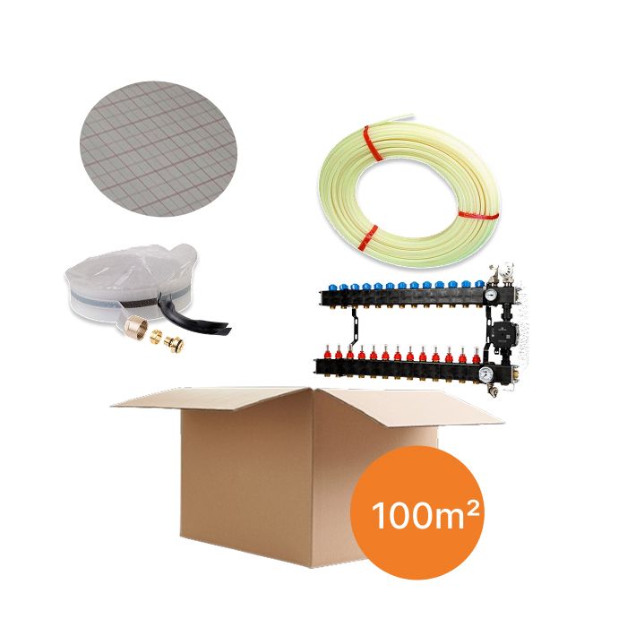 Inhoud vloerverwarmingspakket