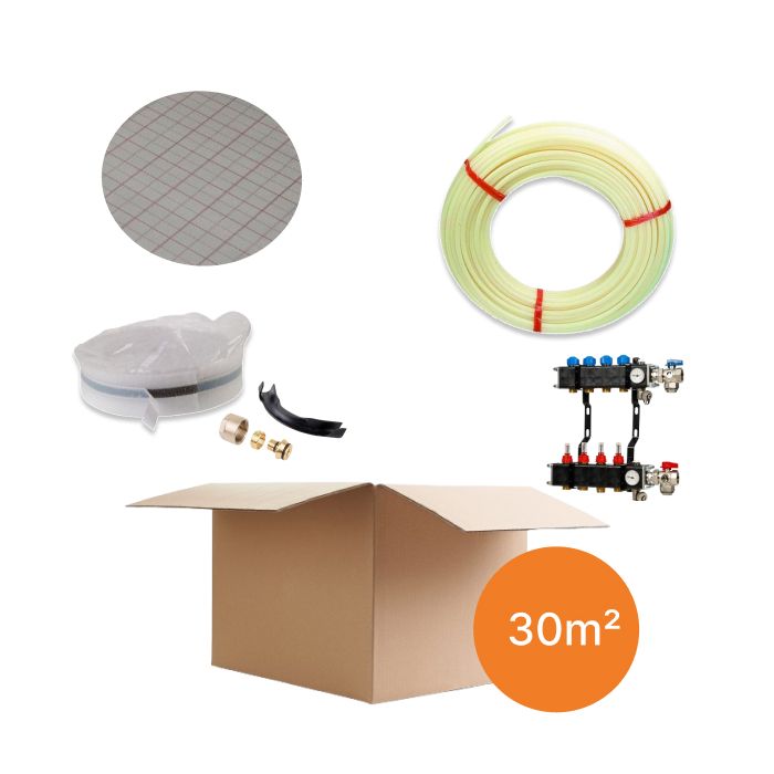 Inhoud vloerverwarmingspakket