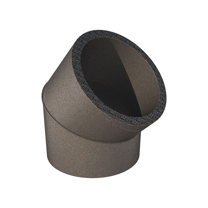 Ubbink Aerfoam geïsoleerde bocht 45° - Ø180