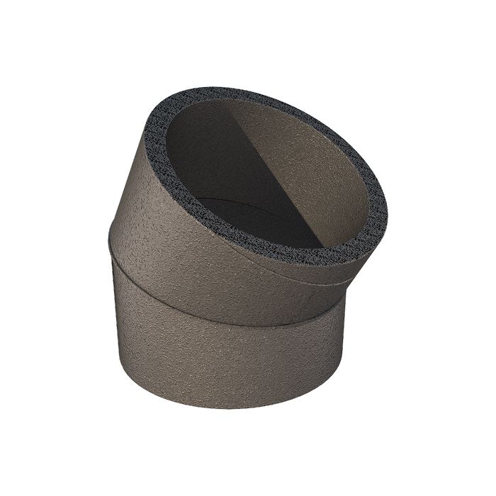 Geïsoleerde bocht van Ubbink in de Aerfoom-serie