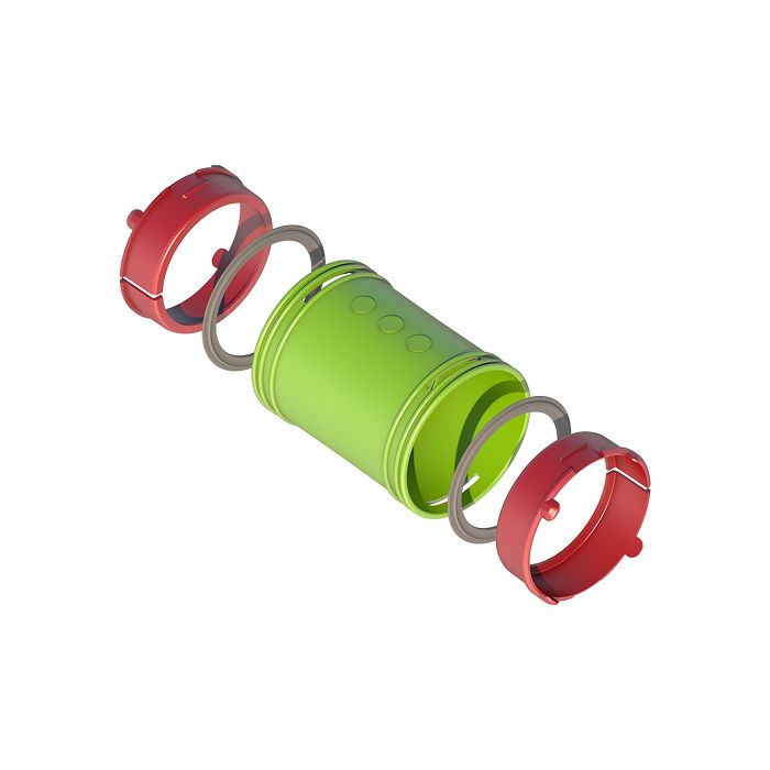 Ubbink Air Excellent AE48c koppelstuk set