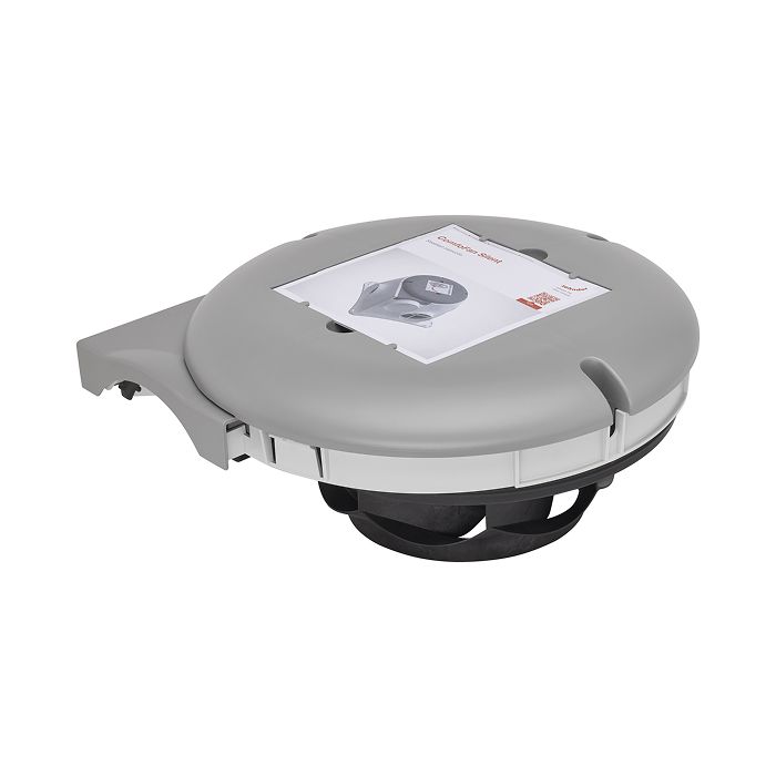 Vooraanzicht van de Zehnder ComfoFan Silent Move Up ventilatiebox - Eurostekker