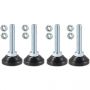 Evolar rubberen opstelvoetjes - set 4 stuks