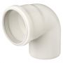 Ubbink rookgasbocht 87° - Ø80 mm - PP wit