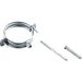 Burgerhout muurbeugel Ø80mm met bout M8 x 80 en plug - aluminium Burgerhout muurbeugel Ø80mm met bout M8 x 80 en plug - aluminium