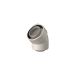 Ubbink Bocht 45° concentrisch - Ø60/100 - Pptl/ks - Wit