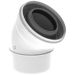 Burgerhout Twinsafe rookgasbocht 45° PP - 60/100 - wit Burgerhout Twinsafe rookgasbocht 45° PP - 60/100 - wit