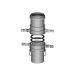 Burgerhout Miniflex Koppelset Spieflex/flexmof 60mm