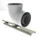 Burgerhout Twinflex Onderst.bocht 60/100 + Strip