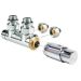 Jaga Deco Pro haakse aansluitset - knop chroom - 16x2mm Jaga Deco Pro haakse aansluitset - knop chroom - 16x2mm